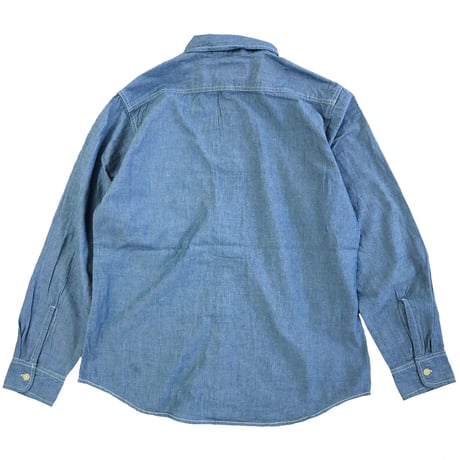 CAMCO（カムコ） CHAMBRAY WORK L/S Shirts BLUE　長袖　シャンブレーシャツ
