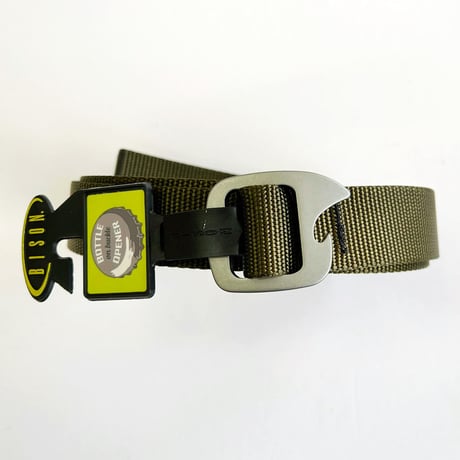 BISON DESIGNS　30mm TAP CAP SOLID BELT - Bottle Opener 　バイソンデザインズ　ベルト