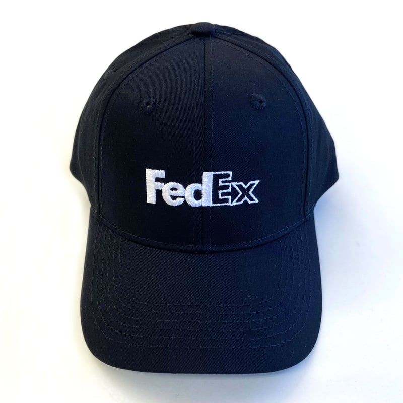 Fed EX 企業 モノ 刺繍 キャップ ネイビー 紫