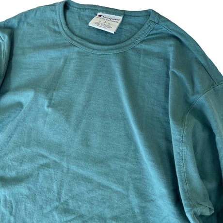 CHAMPION 6oz Garment Dyed L/S TEE　チャンピオン　ガーメントダイ 後染め 長袖 Tシャツ　ロンT