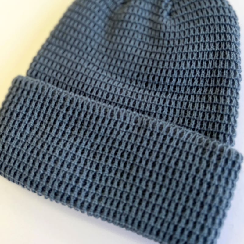 初期L.G.B 新品未使用 ワッフルビーニー CAP ルグランブルー 00s L.G.B. knit cap beanie leather line