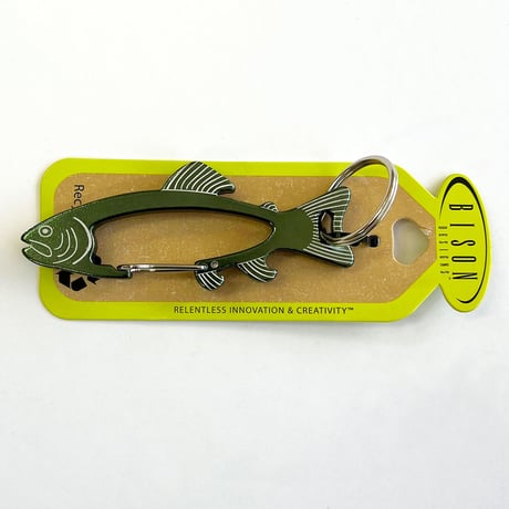 BISON DESIGNS　FISH CARABINER　バイソン デザイン  フィッシュ カラビナ アウトドア