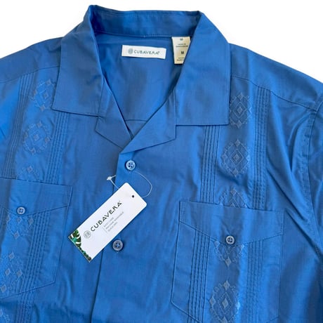 CUBAVERA   AUTHENTIC EMBROIDERED GUAYABERA SHIRT　キューバベラ　キューバシャツ