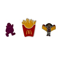 マクドナルド ハンバーグラー　ピンバッジ McDonald's TEAM PINS マクドナルド ピンズ グリマス ハンバーグ