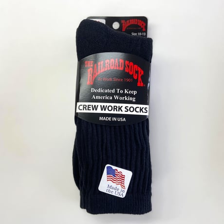 RAILROAD SOCK /  CREW WORK  SOCKS　3pack 　MADE IN USA　　靴下　ソックス　3足パック