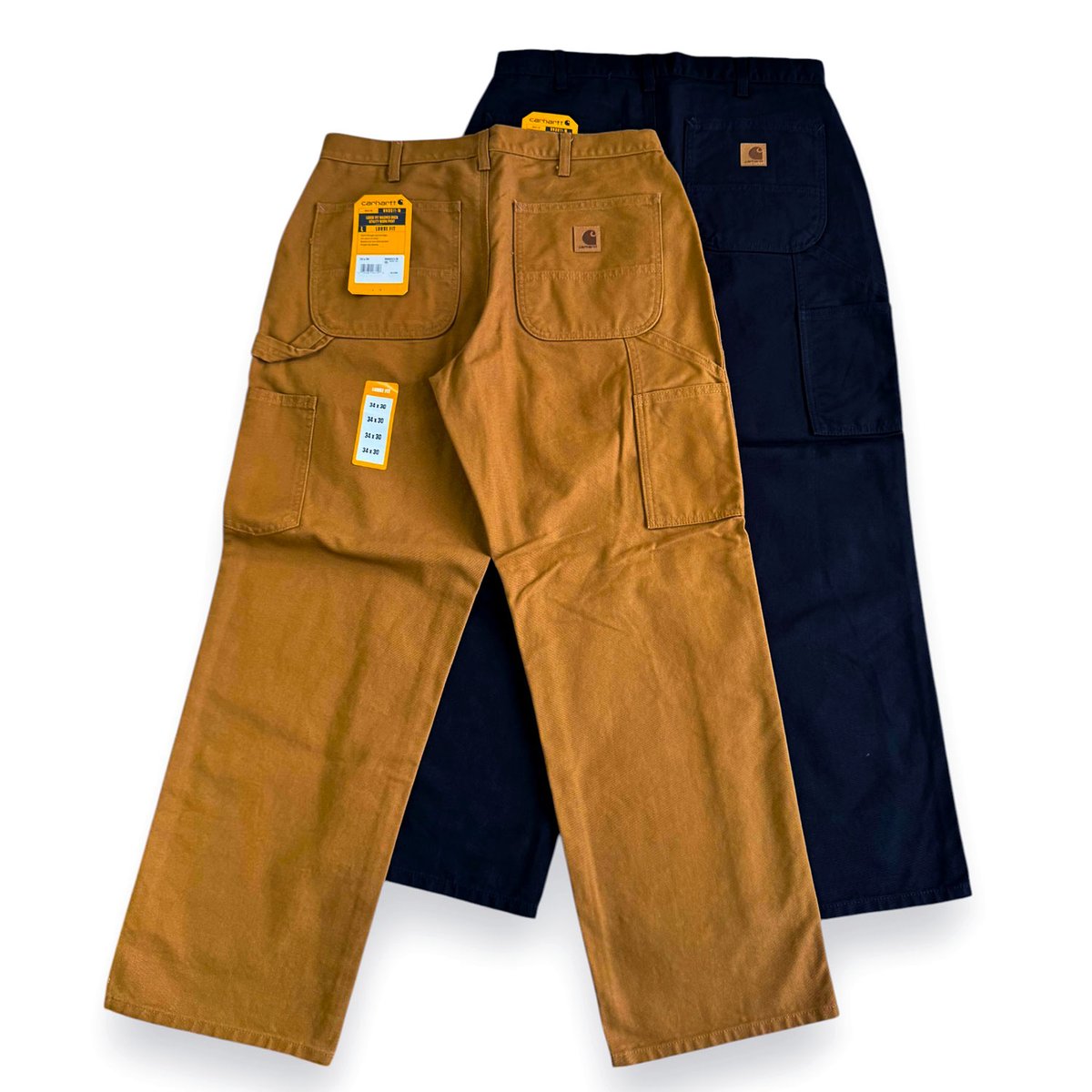 Blue 様の専用品です。ササフラス頑丈なダック生地を使用したワークパンツ CARHARTT Loose Fit Washed Duck Utility Work Pan