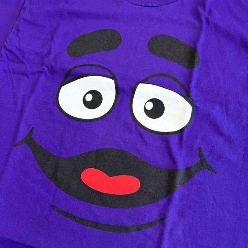 McDonald's GRIMACE FACE TEE マクドナルド グリマス Tシャツ |