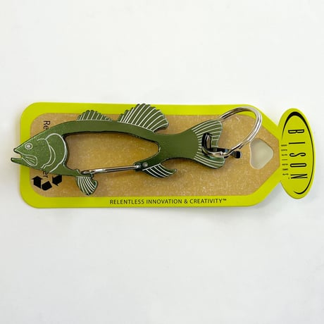 BISON DESIGNS　FISH CARABINER　バイソン デザイン  フィッシュ カラビナ アウトドア