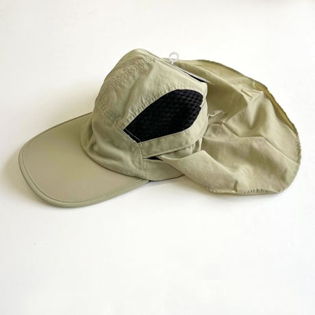 MEGA CAP　Taslon UV Cap　w/Hidden Flap　メガキャップ フラップ付き サイドメッシュ
