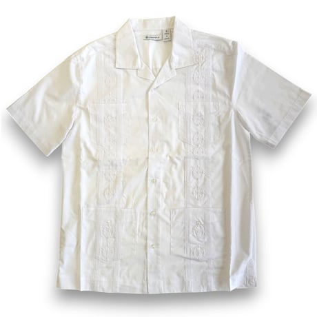 CUBAVERA   AUTHENTIC EMBROIDERED GUAYABERA SHIRT　キューバベラ　キューバシャツ