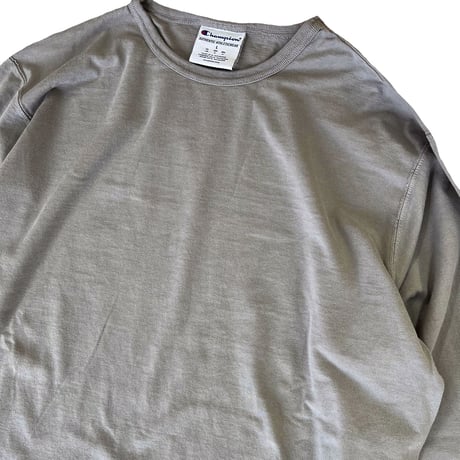 CHAMPION 6oz Garment Dyed L/S TEE　チャンピオン　ガーメントダイ 後染め 長袖 Tシャツ　ロンT