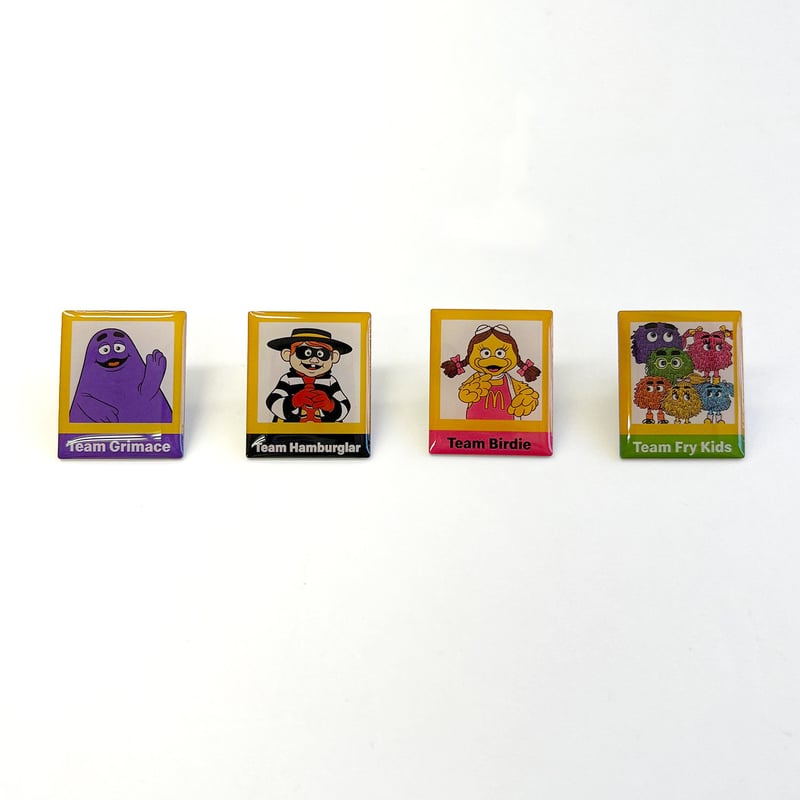 McDonald's TEAM PINS マクドナルド ピンズ グリマス ハンバーグラー...