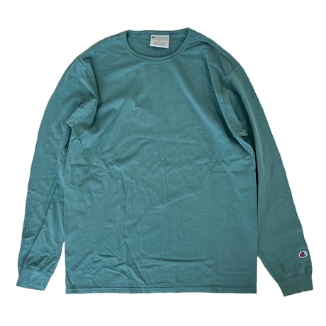 CHAMPION 6oz Garment Dyed L/S TEE　チャンピオン　ガーメントダイ 後染め 長袖 Tシャツ　ロンT