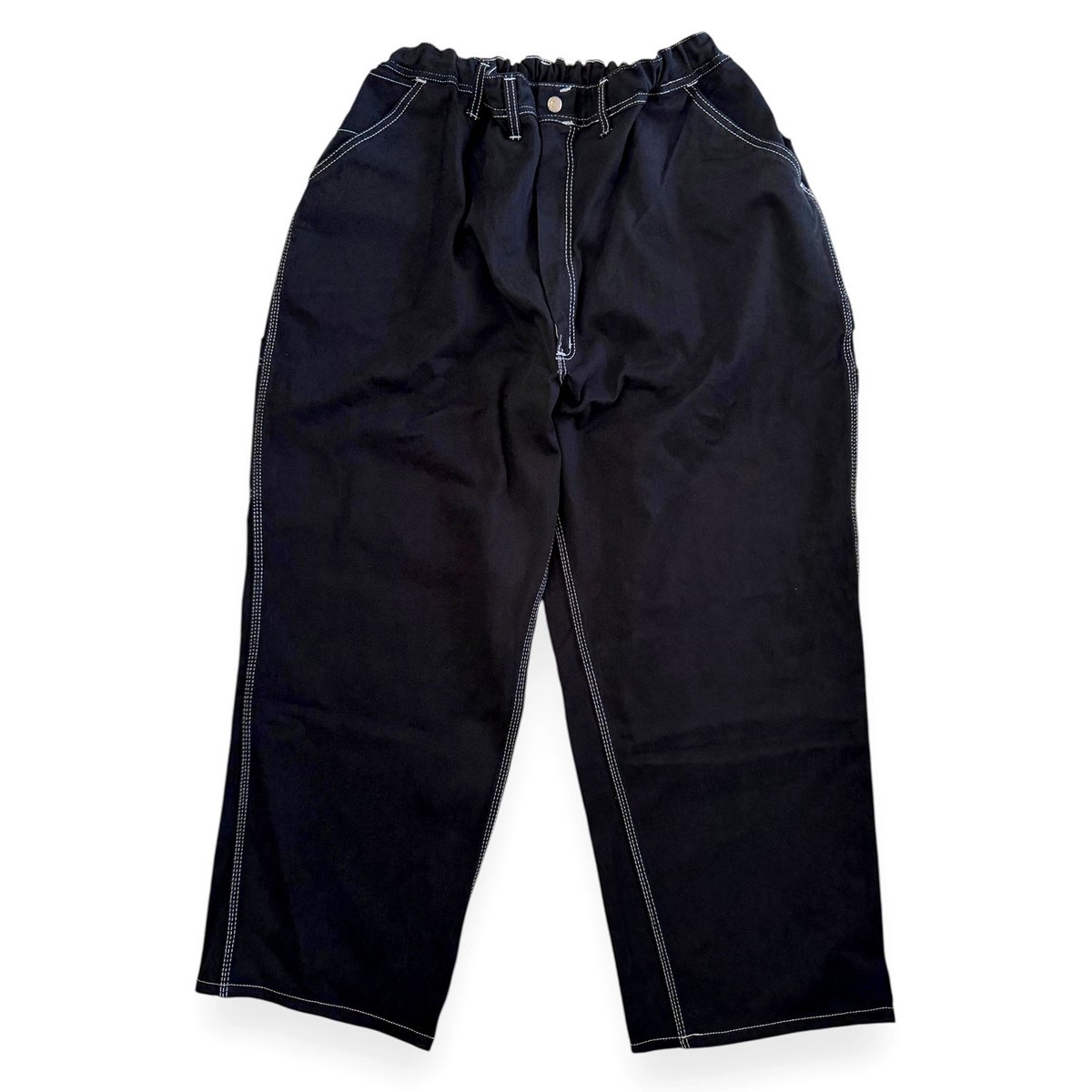 oddment BIG PAINTER DYED BLACK オッドメント ペインターパンツ