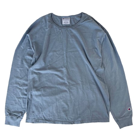 CHAMPION 6oz Garment Dyed L/S TEE　チャンピオン　ガーメントダイ 後染め 長袖 Tシャツ　ロンT