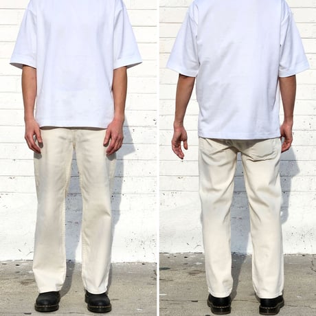 NEO BLUE　OFF WHITE  Baggy Jeans　ネオブルー　バギーデニムパンツ　オフホワイト