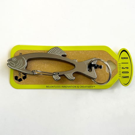 BISON DESIGNS　FISH CARABINER　バイソン デザイン  フィッシュ カラビナ アウトドア