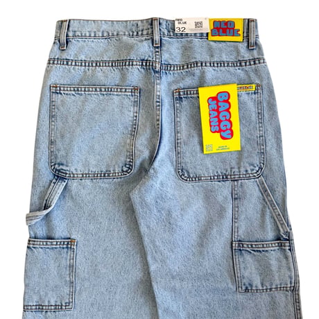 NEO BLUE  Carpenter Baggy Jeans　Pastel Blue ネオブルー　バギー　デニムパンツ　パステルブルー