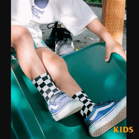 WELD MFG  KIDS  CHECKERBOARD SOCKS　ウェルド チェッカー　靴下　ソックス　キッズ　子供用