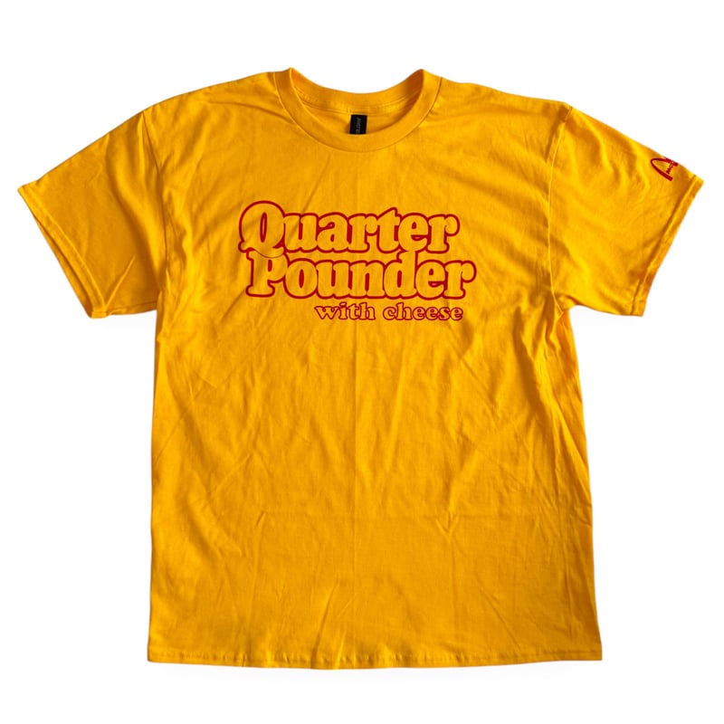 マクドナルド 制服 ユニフォーム レア クォーターパウンダー Tシャツ マクドナルド McDonald's クォーターパウンダー Tシャツ M