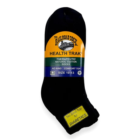 RAILROAD SOCK / Health Trak Therapeutic Socks  QUARTER 3pair　レイルロードソック　クォーターソックス 靴下　MADE IN USA