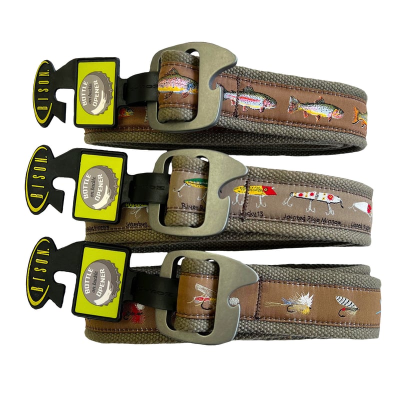 BISON DESIGNS 38mm TAP CAP RIBBON BELT - Bottle...