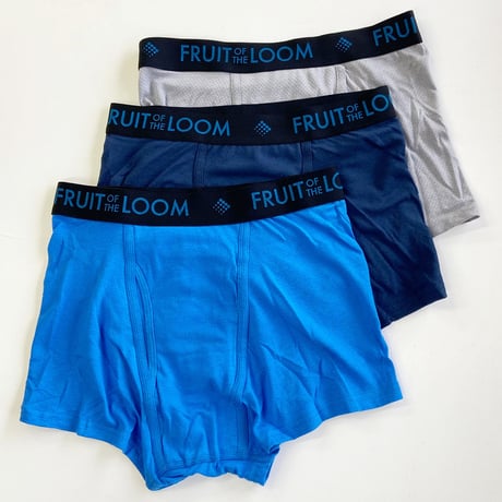 FRUIT OF THE LOOM / 3 BREATHABLEB  SHORT LEG  BOXER BRIEFS フルーツオブザルーム ボクサーブリーフ コットンメッシュ ショート 3枚パック