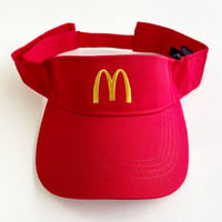 McDonald's　VISOR　RED　マクドナルド　サンバイザー
