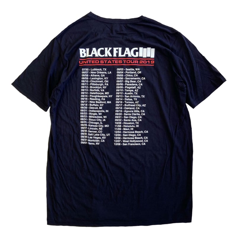 BLACK FLAG US Tour 2019 S/S Tee ブラックフラッグ ツアー