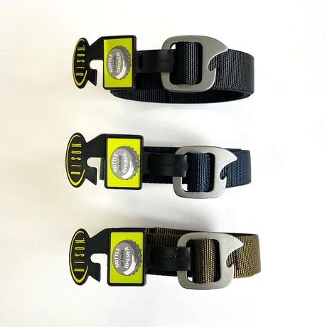 BISON DESIGNS　30mm TAP CAP SOLID BELT - Bottle Opener 　バイソンデザインズ　ベルト