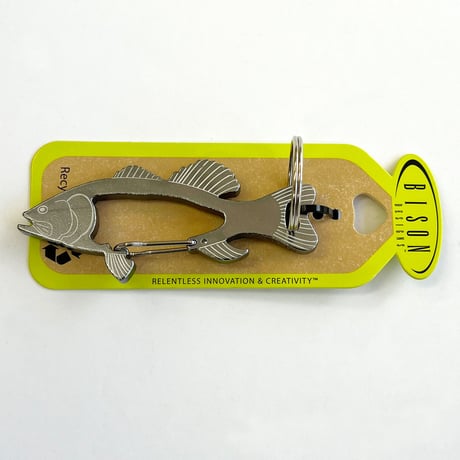 BISON DESIGNS　FISH CARABINER　バイソン デザイン  フィッシュ カラビナ アウトドア