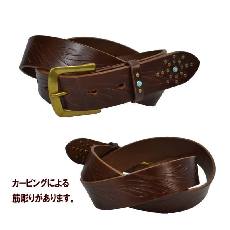 栃木レザー 40ミリピンバックル 日本製 本革 ロング  茶色 新品