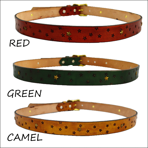 jadedlondon ピンク レザー ベルト 星型スタッズ付き jaded london スタースタッズベルト belt ピンク - メルカリ