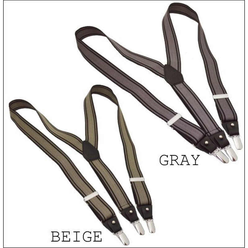 Y's for men 20mmソフトオペロン BT付２WAYサスペンダー Y's for men 20mmソフトオペロン BT付2WAYサスペンダー Y's for