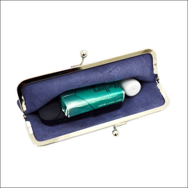 ヒートスティック型タバコ レザー iQOS ケース アイコスポーチ BLUE