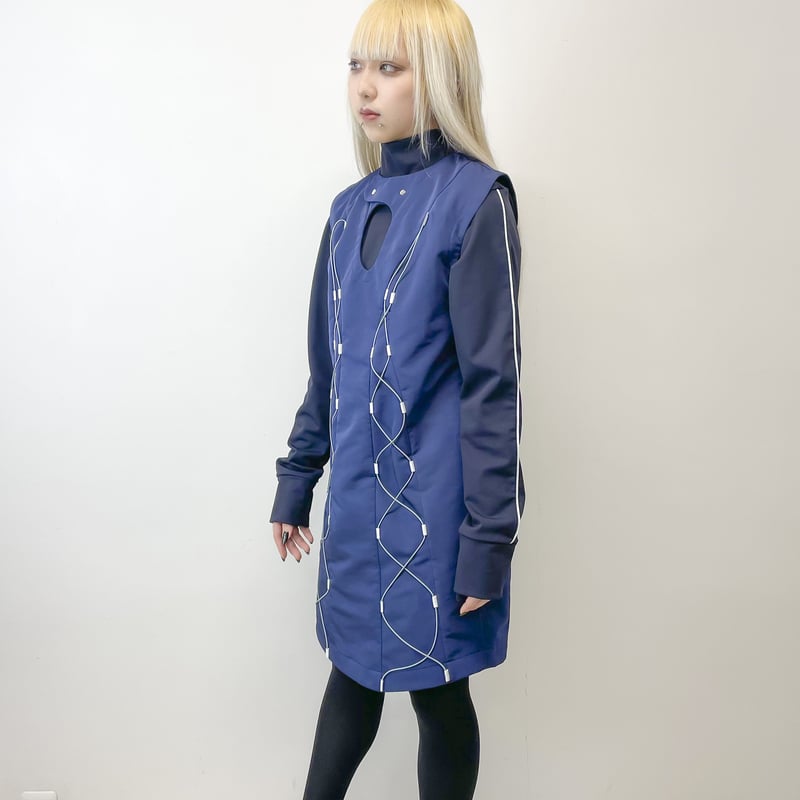 chloma / gene dress / ネイビー | SONAR
