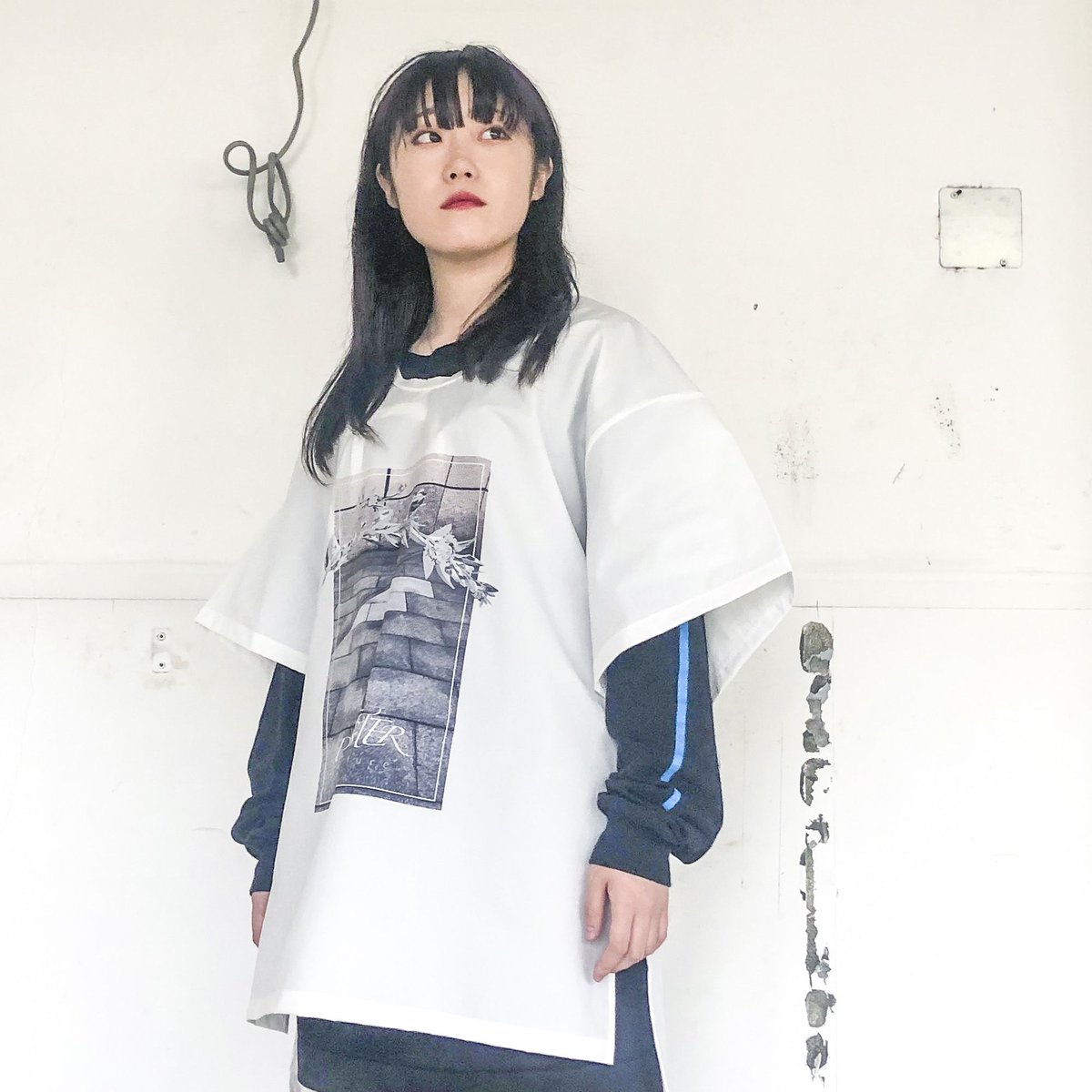 BALMUNG / グラフィックビッグT / POLYESTER / WHITE