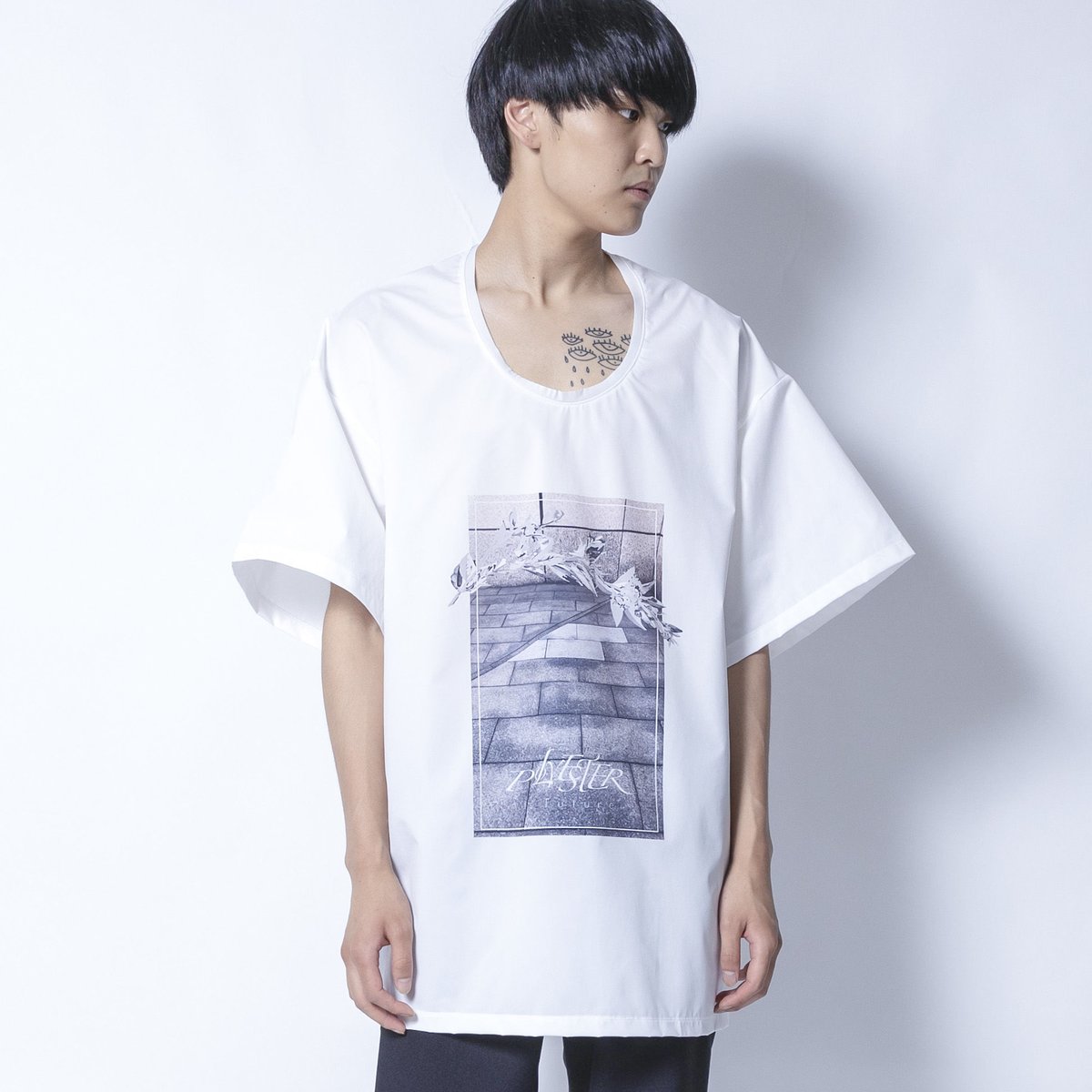 BALMUNG / グラフィックビッグT / POLYESTER / WHITE | SONAR