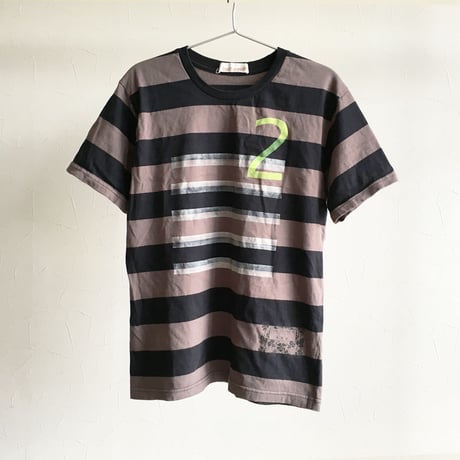 BORDER Tee/BLACK×MOCA