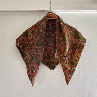 フランス製ヴィンテージ生地のシルクスカーフ（MUSTARD Paisley） | SANDÉMEREEN