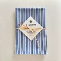 ドビーストライプのマルチクロス（L.BLUE*NAVY*WHITE）スカーフ・風呂敷