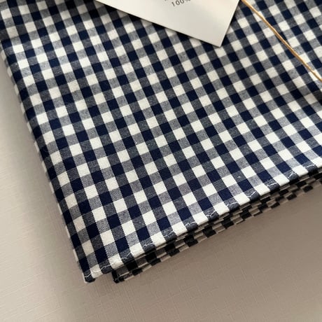 ギンガムチェックのマルチクロス（NAVY*WHITE）スカーフ・風呂敷