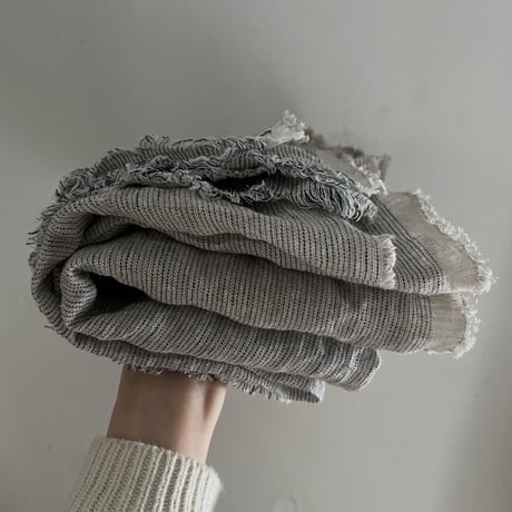 OATMEAL Linen Stole - リネン大判ストール | SANDÉMEREEN