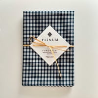 チェックのマルチクロス（NAVY Teal*WHITE）スカーフ・風呂敷