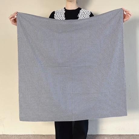 ギンガムチェックのマルチクロス（NAVY*WHITE）スカーフ・風呂敷