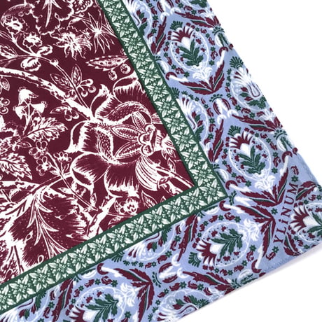 Lorez ハンカチ（BORDEAUX*L.BLUE）