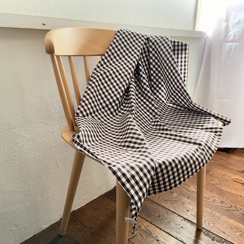 チェックのマルチクロス（BROWN*NAVY*WHITE）スカーフ・風呂敷 | YLINUM