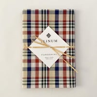 チェックのマルチクロス（BEIGE*NAVY*GREEN）スカーフ・風呂敷