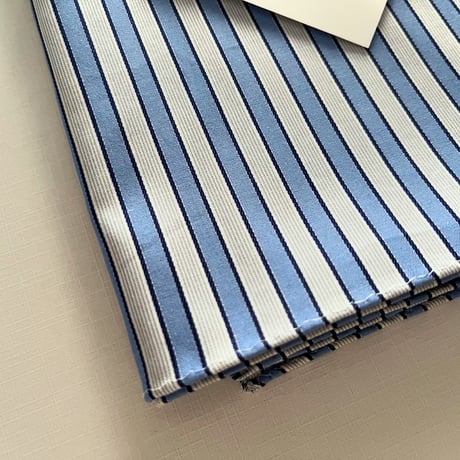 ドビーストライプのマルチクロス（L.BLUE*NAVY*WHITE）スカーフ・風呂敷