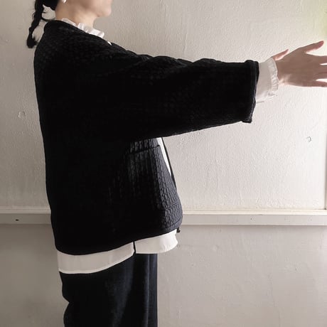 【予約注文】フランス製ヴィンテージシルクドット刺繍ジャケット | SANDÉMEREEN
